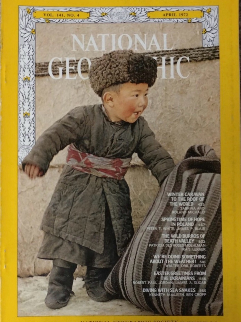 National Geographic Magazine April 1972 Vintage Edition